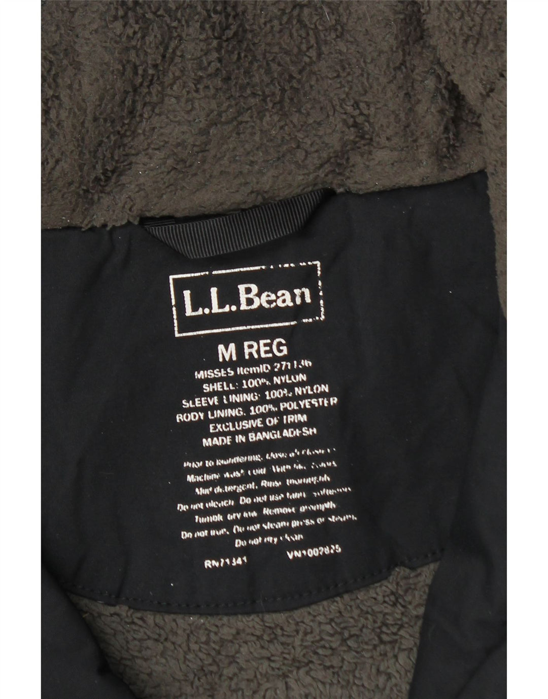 Giacca a vento da donna L.L.Bean UK 14 nylon blu navy medio