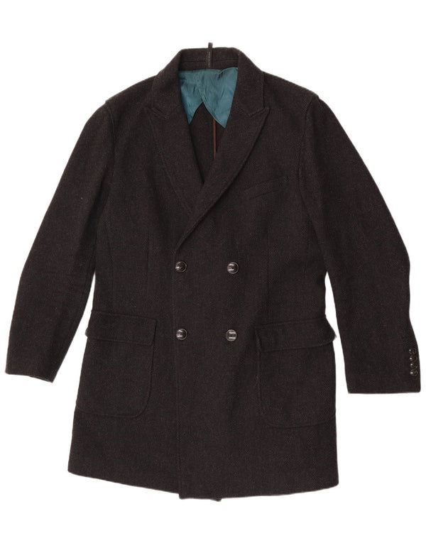 Cappotto Doppiopetto Uomo Liu Jo IT 52 XL Lana Spinata Nera