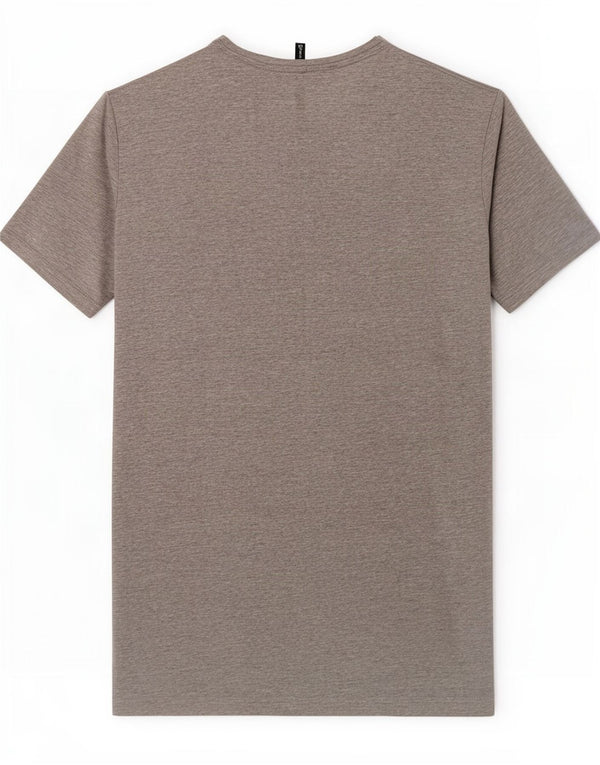 T-shirt grafica da uomo Benetton Top Small in cotone grigio