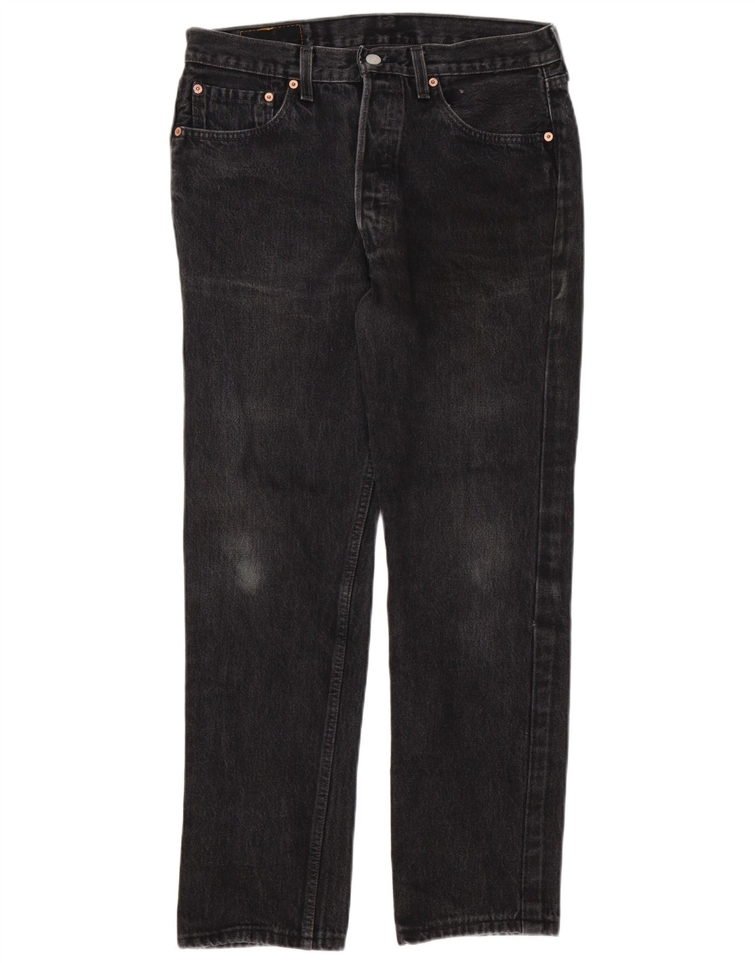 Levi's Uomo 501 Jeans dritti W33 L28 Cotone Nero