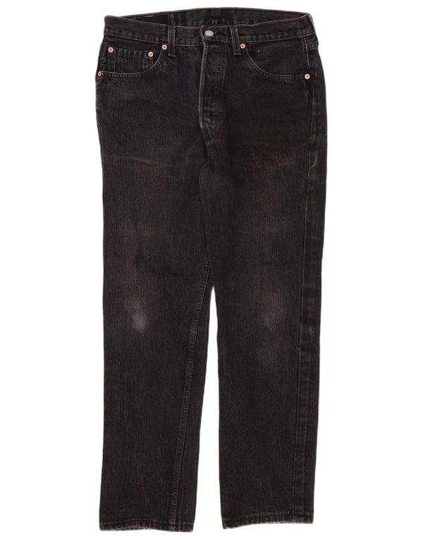Levi's Uomo 501 Jeans dritti W33 L28 Cotone Nero