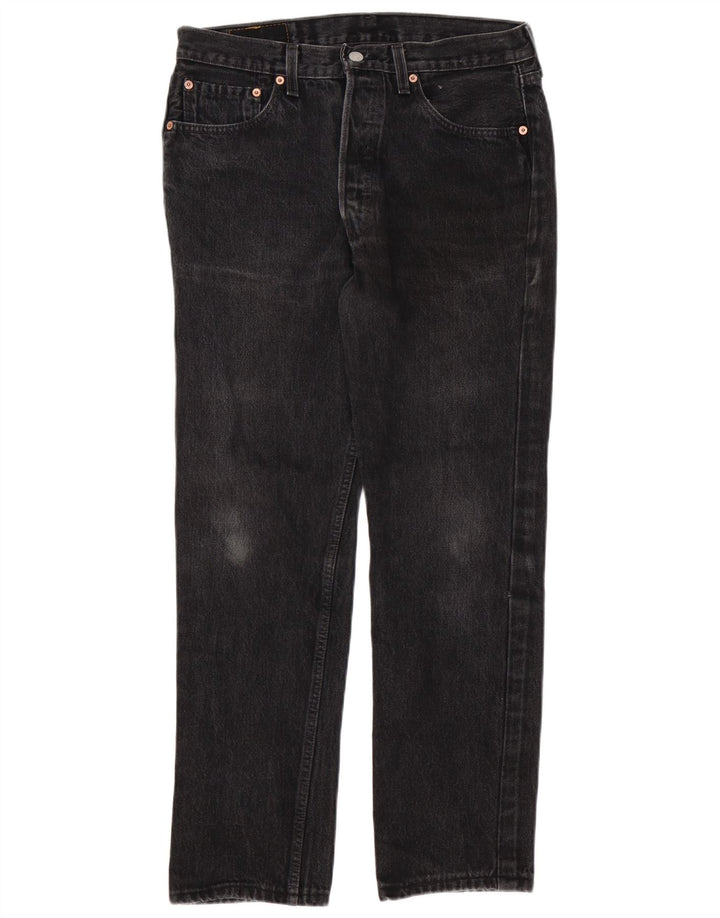 Levi's Uomo 501 Jeans dritti W33 L28 Cotone Nero