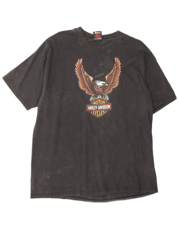 T-shirt grafica da uomo Harley Davidson Tulsa, Oklahoma 1999 XL nera