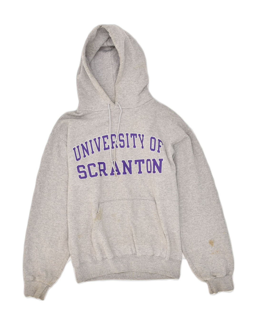 CHAMPION Mens Graphic Hoodie Jumper Small Grey Cotton Vintage Champion and Second-Hand Champion from Messina Hembry 
