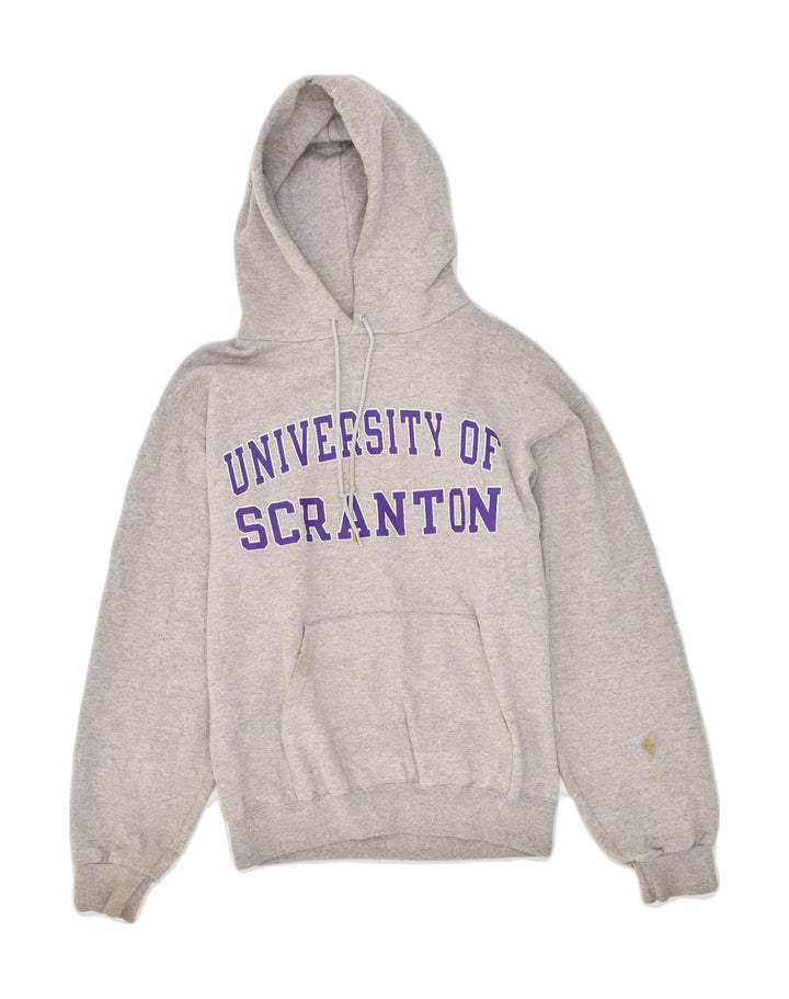 CHAMPION Mens Graphic Hoodie Jumper Small Grey Cotton Vintage Champion and Second-Hand Champion from Messina Hembry 