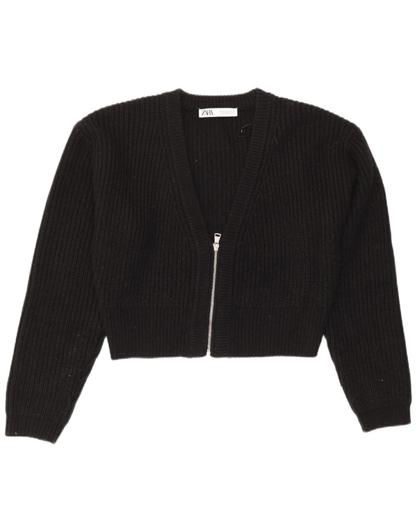 Maglione cardigan Bolero da donna Zara UK 14 acrilico nero medio