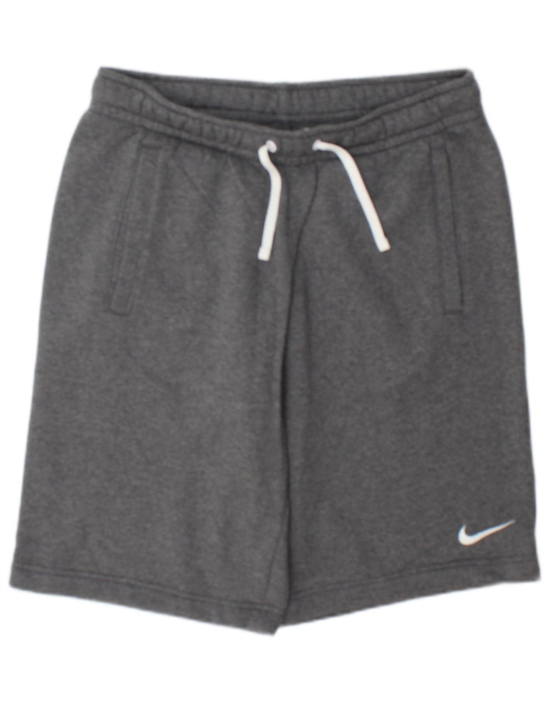 Pantaloncini sportivi Nike da uomo in cotone screziato grigio medio