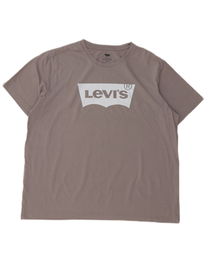 LEVI'S Mens Graphic T-Shirt Top XL Grey