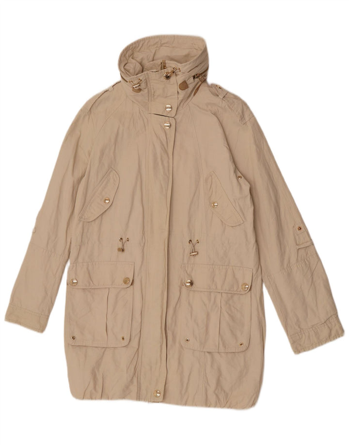 Giacca Parka con cappuccio da donna Massimo Dutti UK 10 Small Beige