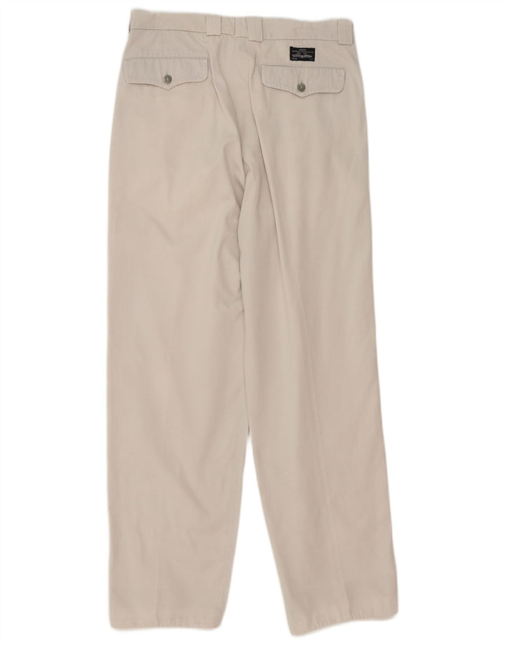 Pantaloni chino con pegging da uomo Levi's W32 L30 in cotone bianco sporco