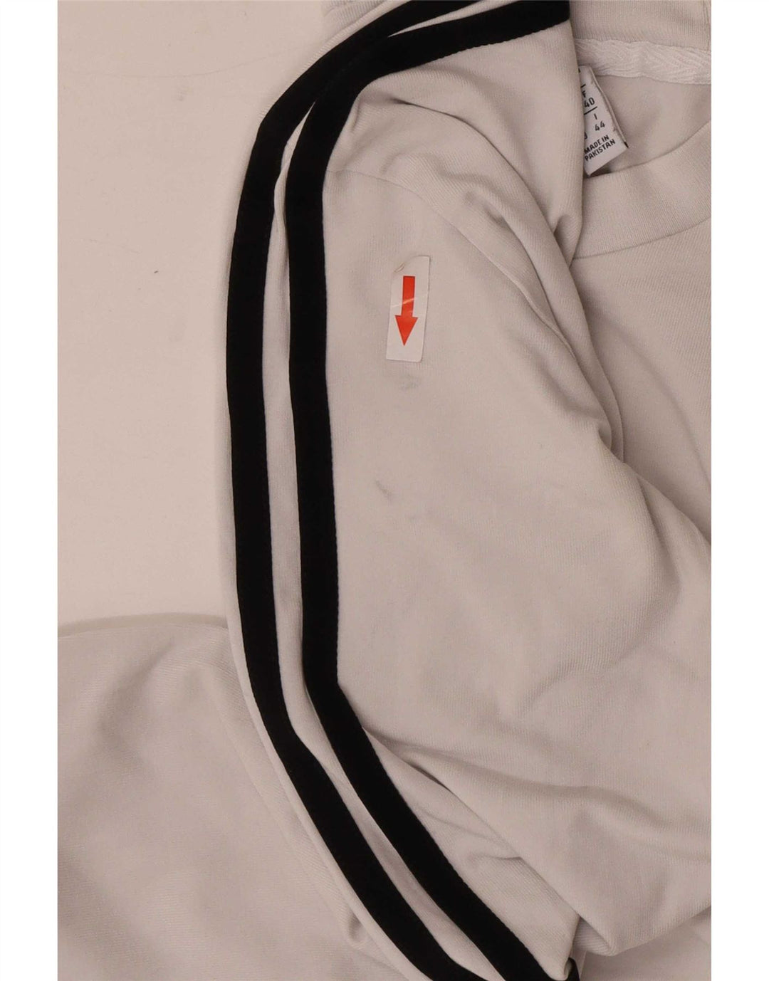 Top Adidas da donna a manica lunga UK 12 medio bianco