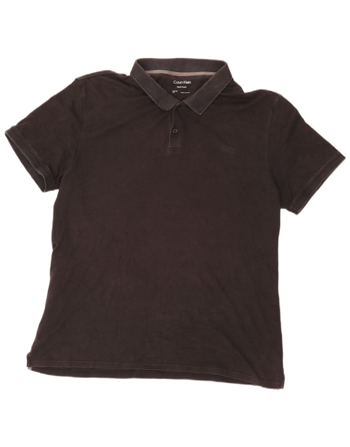 Polo da uomo Calvin Klein 2XL in cotone nero