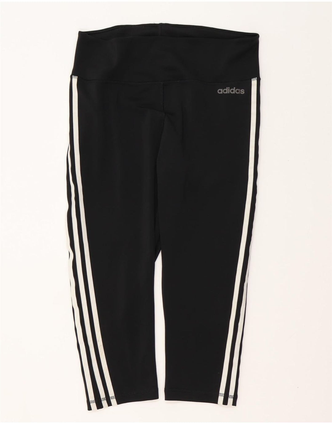 Leggings ADIDAS Climalite Capri da donna UK 16/18 Large Nero Poliestere