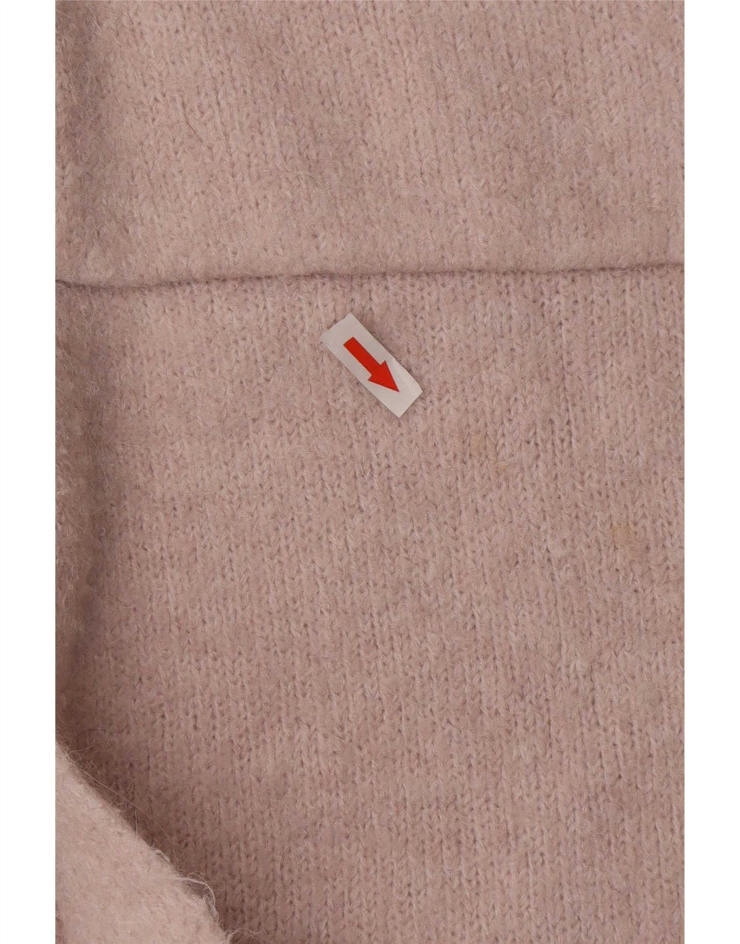 Maglione cardigan oversize a linea lunga da donna Zara UK 10 piccolo poliestere rosa