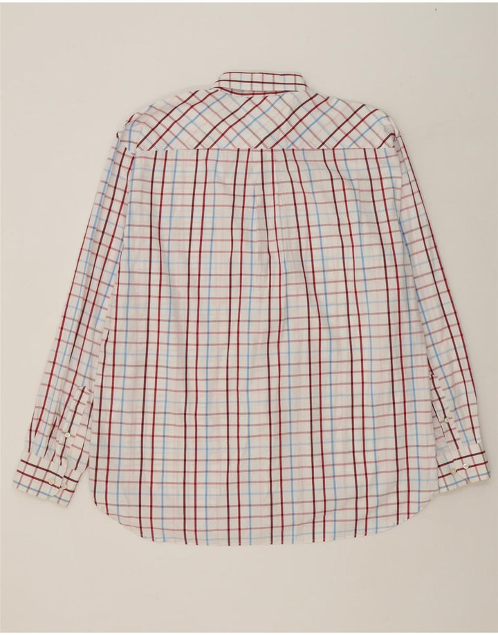 TOMMY HILFIGER Mens Shirt XL White Check Cotton Vintage Tommy Hilfiger and Second-Hand Tommy Hilfiger from Messina Hembry 