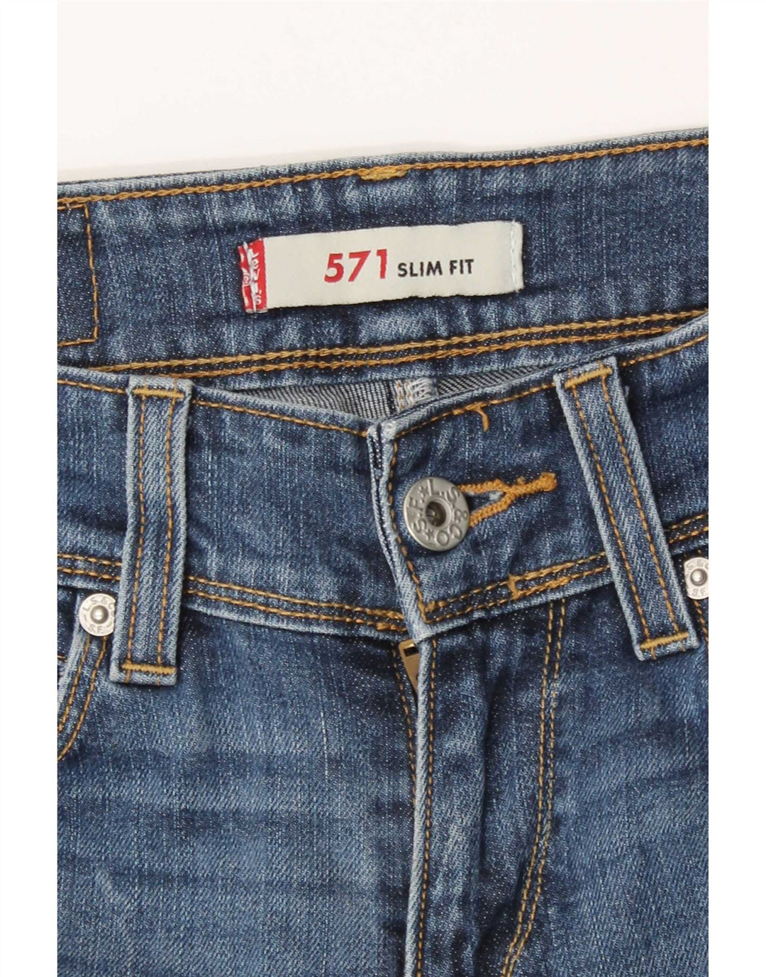 Jeans Levi's 571 Slim da donna W27 L34 cotone blu