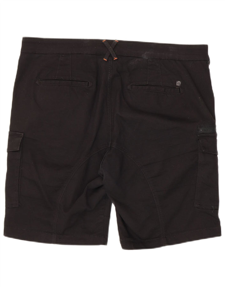 Pantaloncini cargo da uomo Jack & Jones XL W38 cotone nero