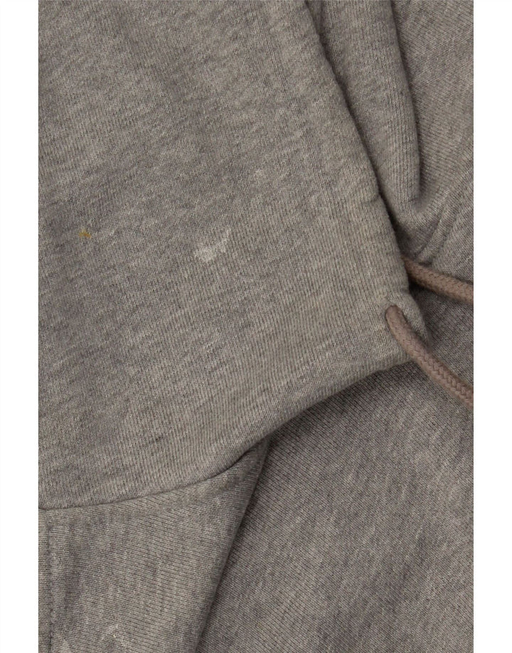 Felpa con cappuccio oversize da donna Adidas UK 14 cotone grigio medio