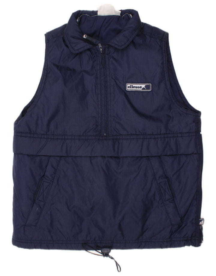 Gilet imbottito per ragazzi Ellesse 10-11 anni in poliestere blu navy