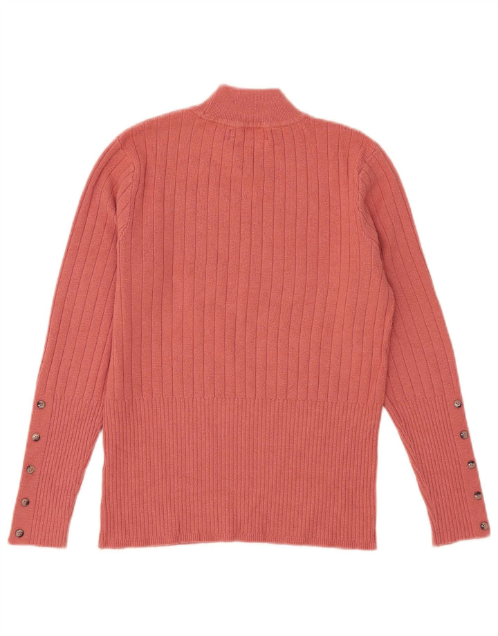Maglione maglione a collo alto da donna Marks & Spencer UK 12 Rosa medio