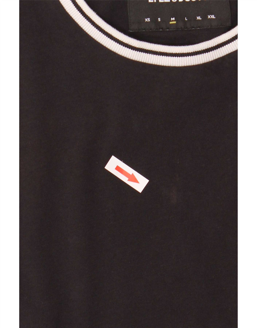 T-shirt da uomo Lyle & Scott Top in cotone color block medio nero