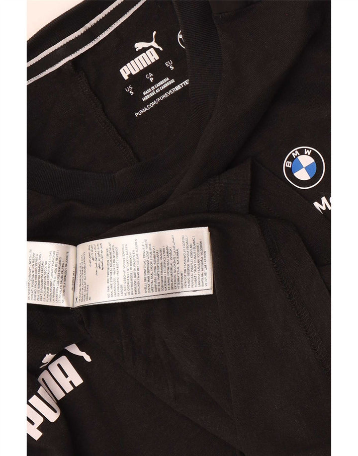 T-shirt da uomo Puma Top Small in cotone nero