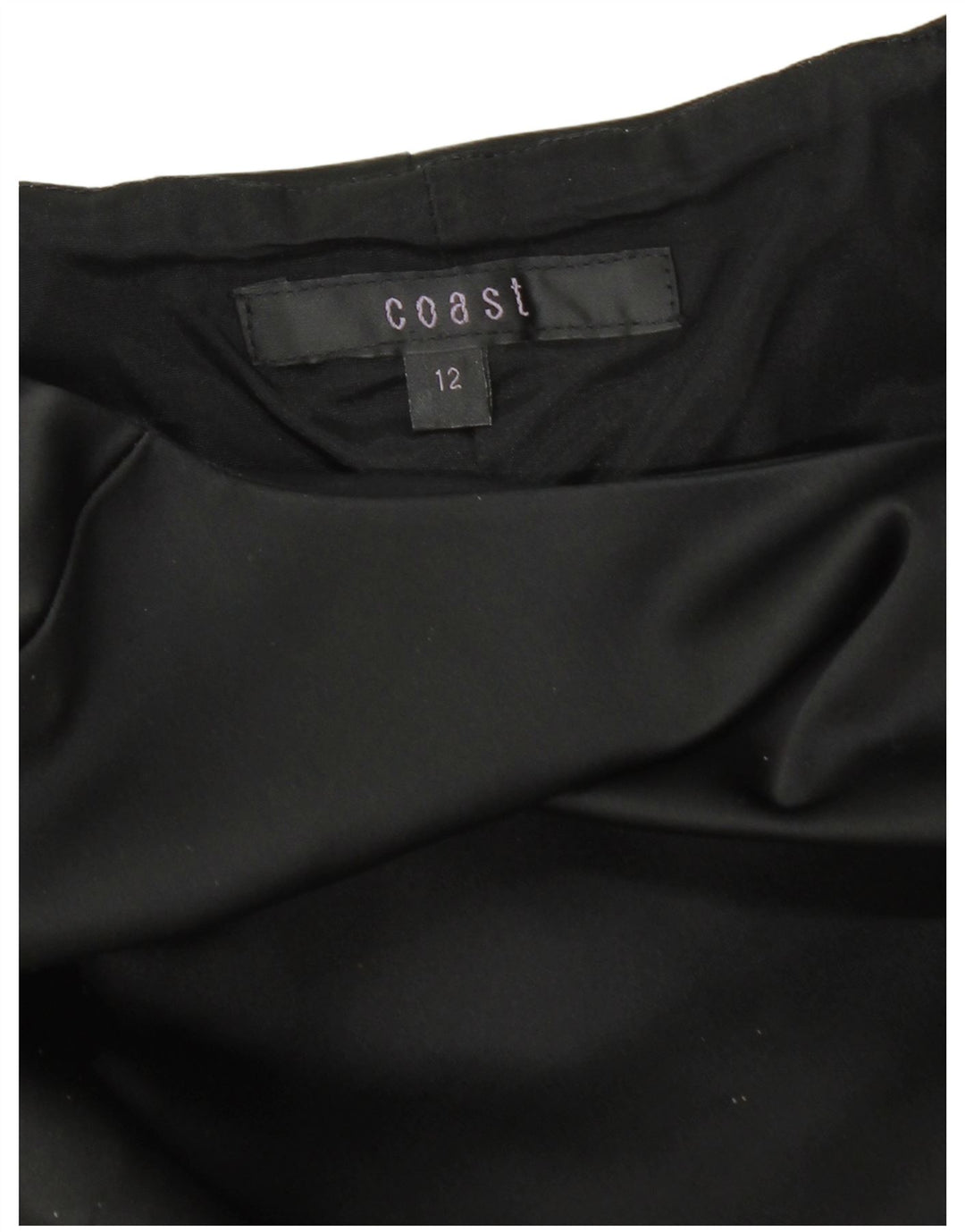 Abito tubino senza maniche da donna COAST UK 12 medio acetato nero