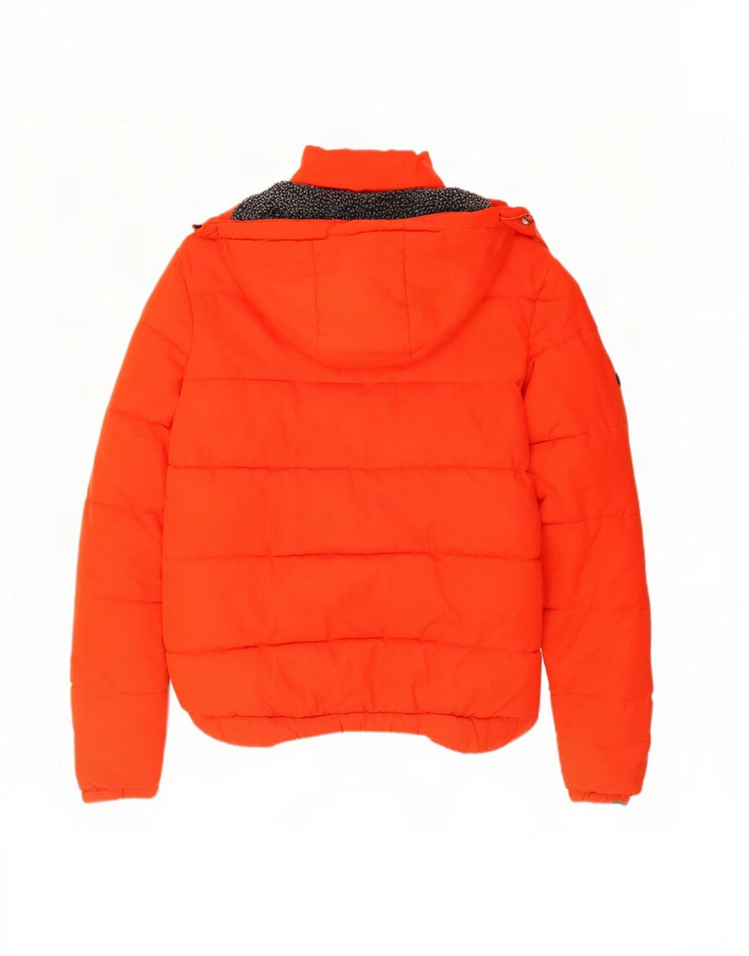 Giacca imbottita con cappuccio da uomo Superdry UK 38 Poliestere arancione medio