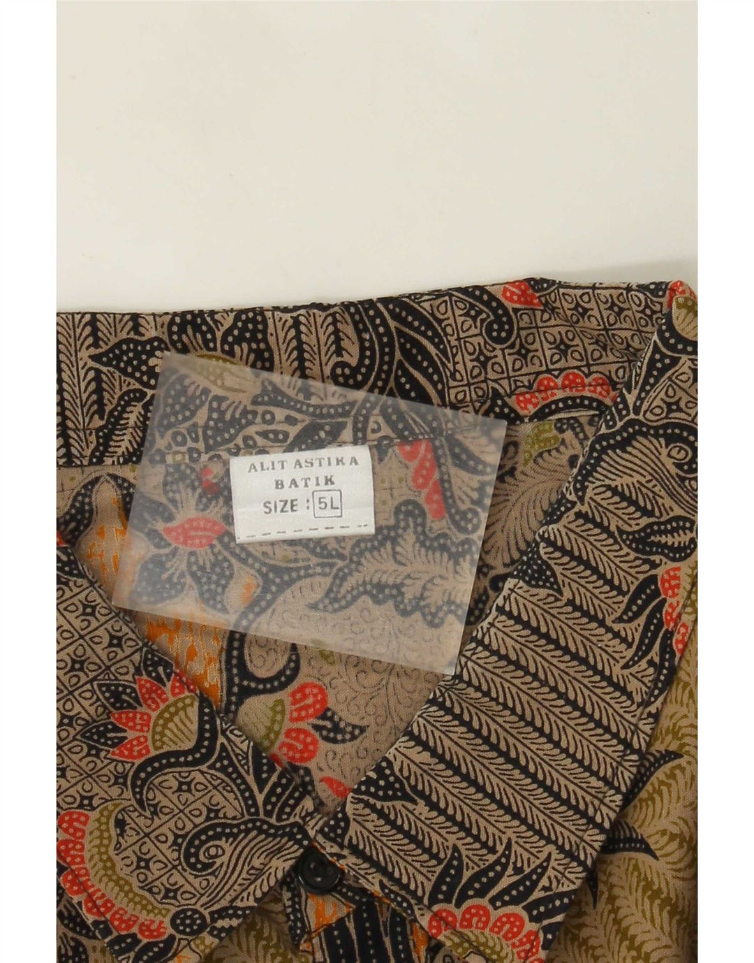 Camicia a maniche corte da uomo con motivo astratto Alit Astika 5XL multicolore