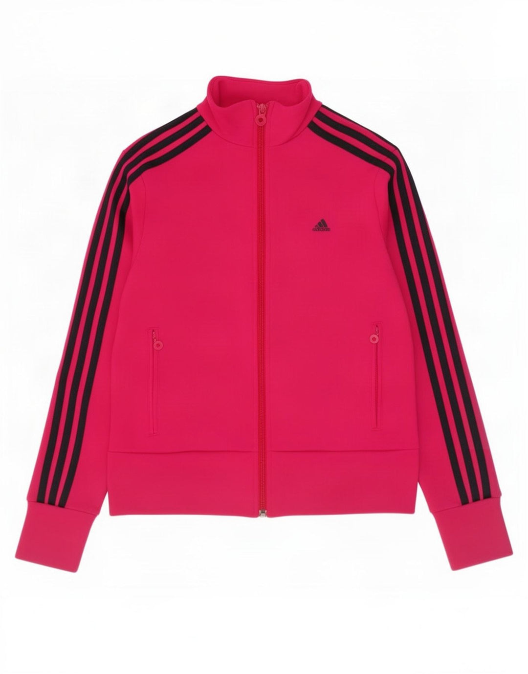 Giacca da tuta da donna Adidas UK 12 poliestere rosa medio