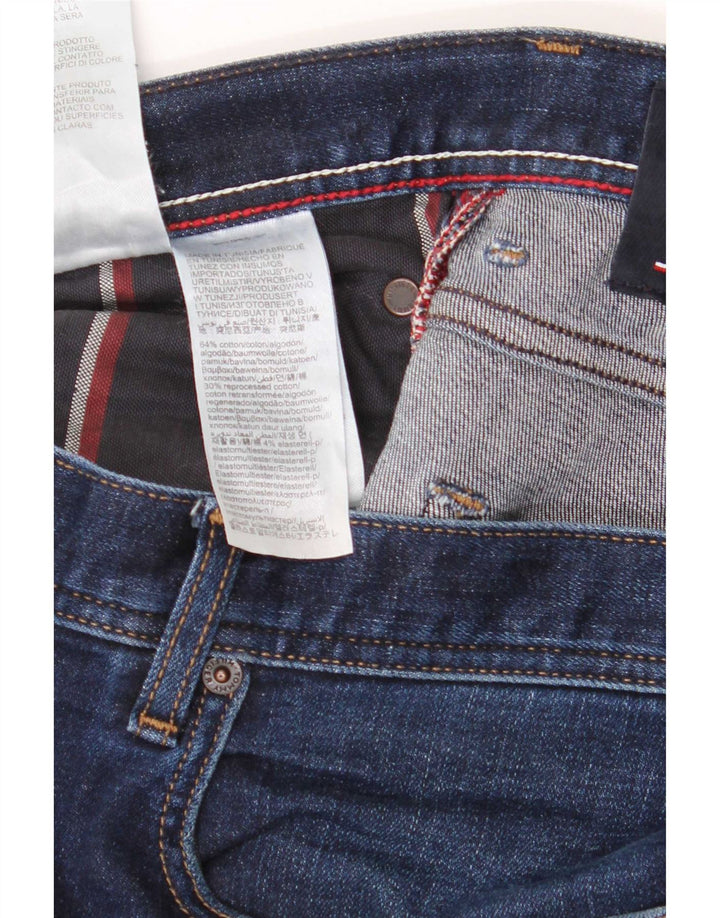 Jeans slim da uomo Tommy Hilfiger W36 L32 cotone blu navy
