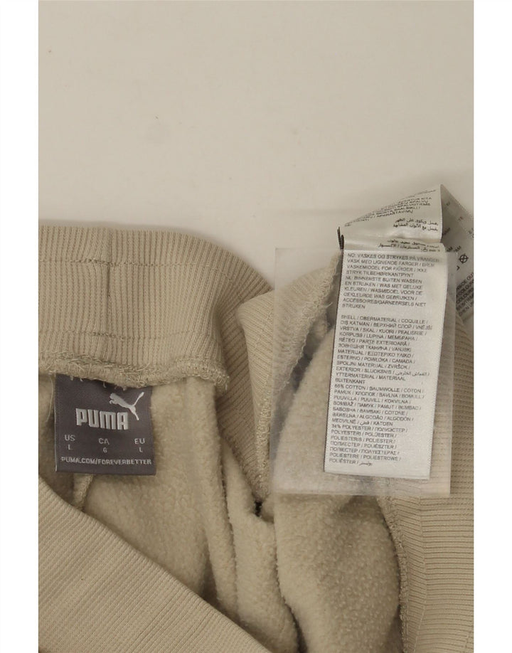 Pantaloni della tuta da donna PUMA UK 14 Large Beige Cotton