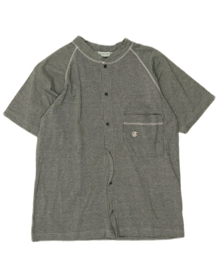 Maglia da uomo Benetton Top piccolo verde gessato