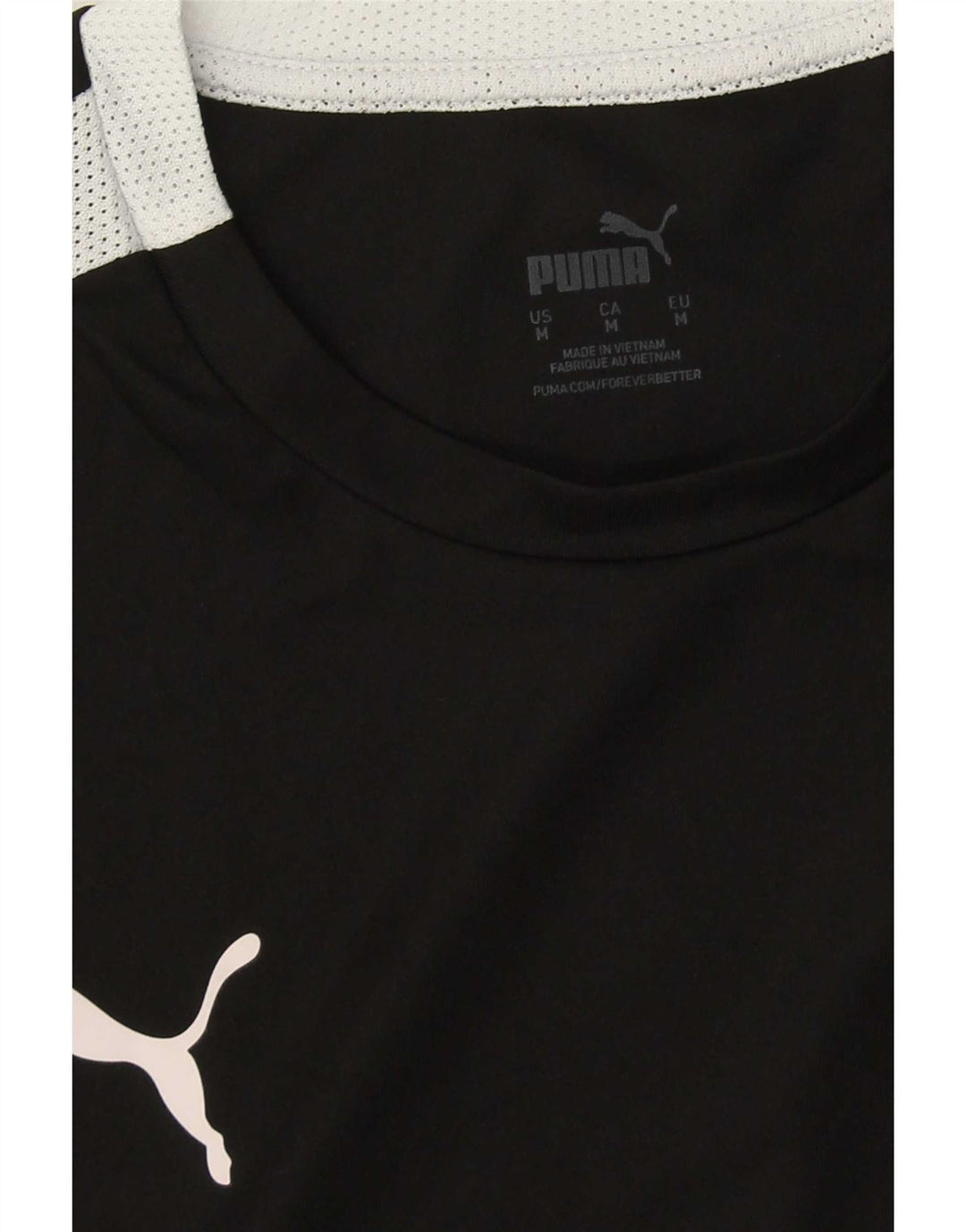 T-shirt Puma da uomo Top Medium Black Colourblock