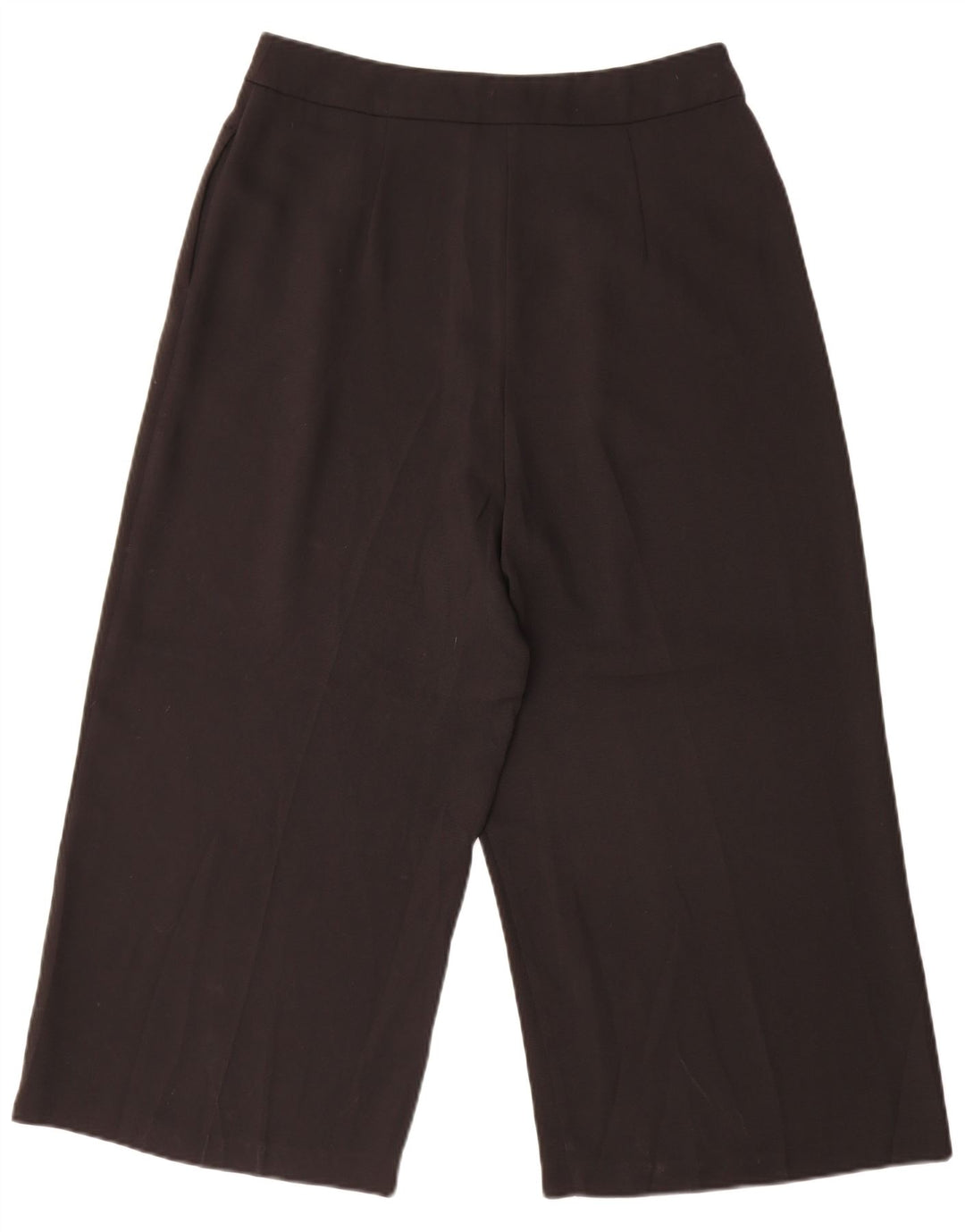 Topshop Pantaloni Capri con pegging da donna UK 12 Medium W30 L21 Poliestere nero