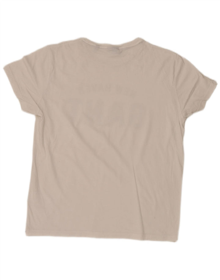 Gant T-shirt grafica da uomo grande in cotone bianco