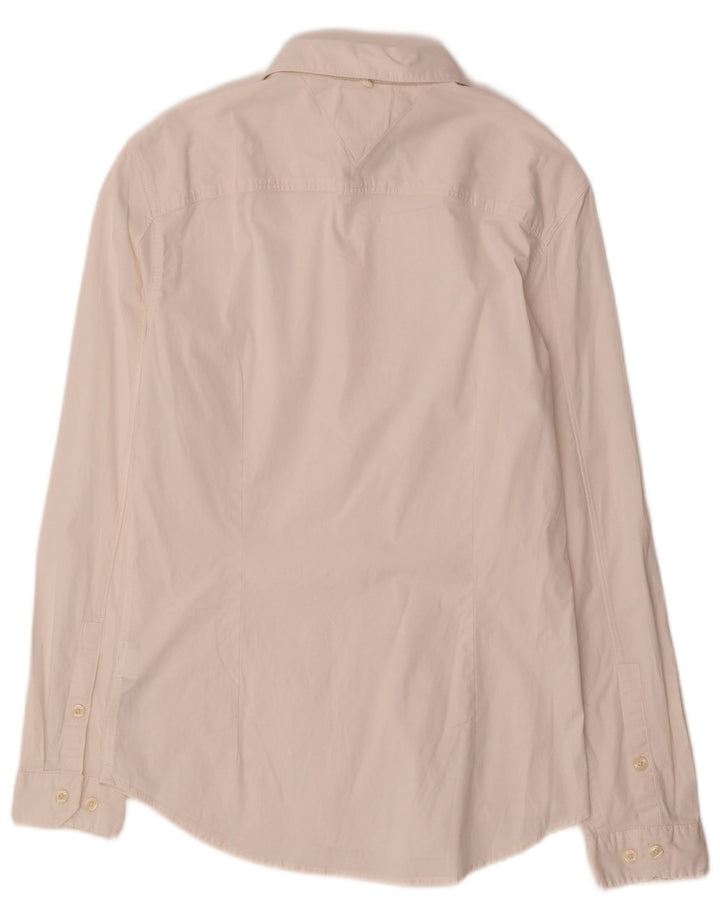 Camicia slim fit da uomo Tommy Hilfiger in cotone bianco medio