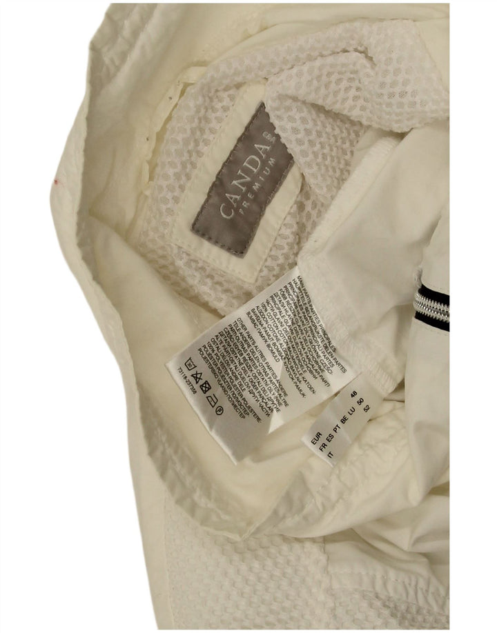Giacca antipioggia da donna Canda EU 48 2XL Poliestere bianco