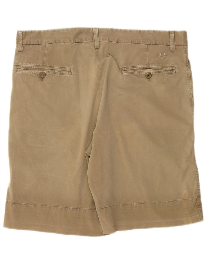Pantaloncini chino da uomo Fred Perry IT 48 medio W32 cotone kaki