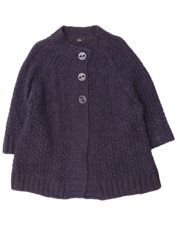 Maglione cardigan con maniche a 3/4 da donna Marks & Spencer UK 22 3XL Blu navy