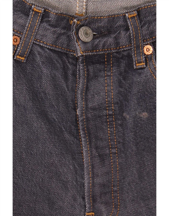 Jeans dritti tagliati da uomo Levi's W31 L25 cotone blu navy