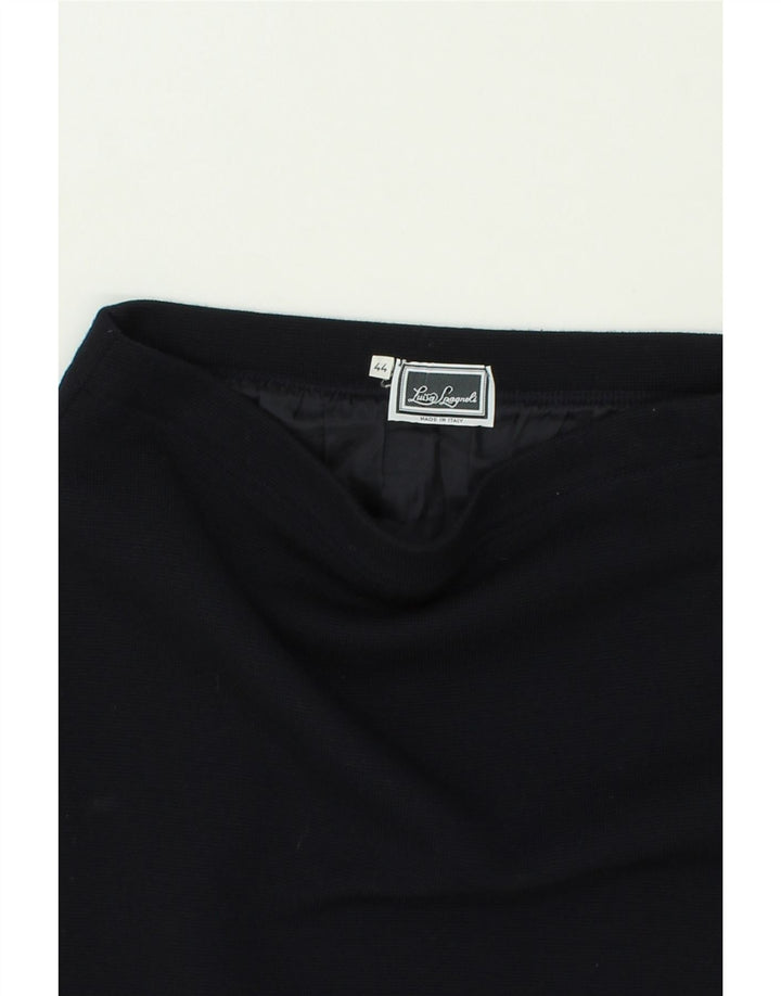 LUISA SPAGNOLI Womens Pencil Skirt IT 44 Medium W30  Navy Blue Vintage Luisa Spagnoli and Second-Hand Luisa Spagnoli from Messina Hembry 