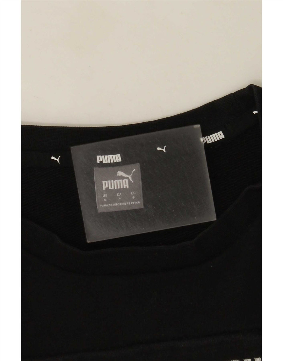 Felpa grafica da donna Puma UK 10 Small Black Colourblock
