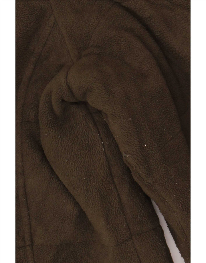 Giacca in pile da donna Marks & Spencer UK 12 Poliestere verde medio