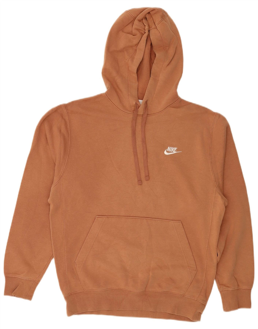 Felpa con cappuccio da uomo Adidas Small in cotone marrone