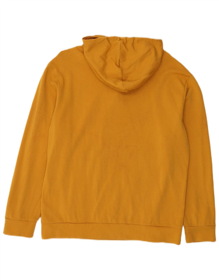 Felpa con cappuccio da uomo Puma in cotone giallo medio