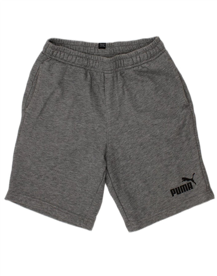 PUMA Boys Sport Shorts 11-12 Years  Grey Cotton