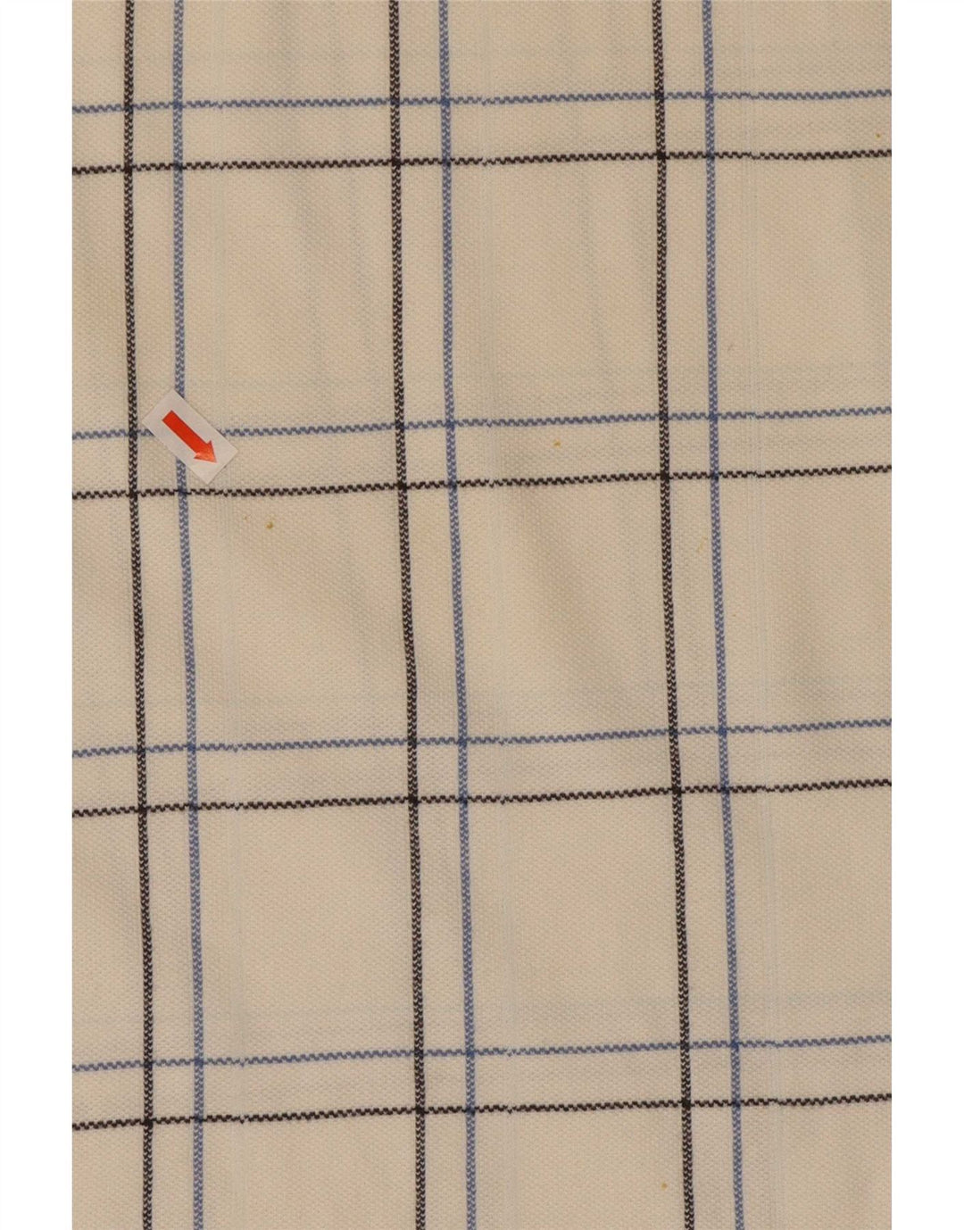 Polo da uomo Ellesse in cotone a quadri bianchi medi
