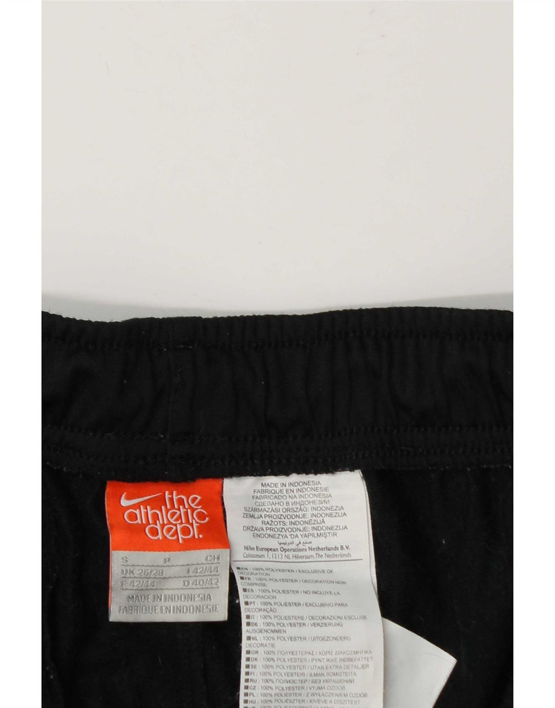Pantaloni da tuta Nike da uomo piccoli in poliestere nero