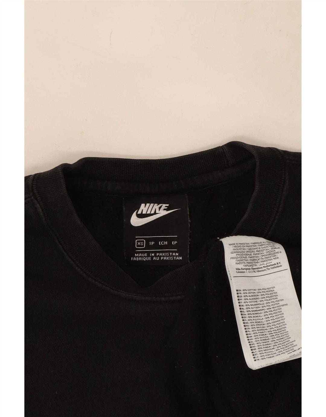 Felpa Nike Uomo Maglia XS Nera Cotone